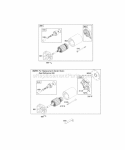 Electric Starter Diagram and Parts List for 309447-0110-E1  Briggs and Stratton Engine